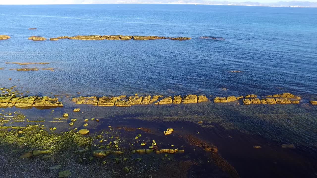 vista aerea del lado del mar