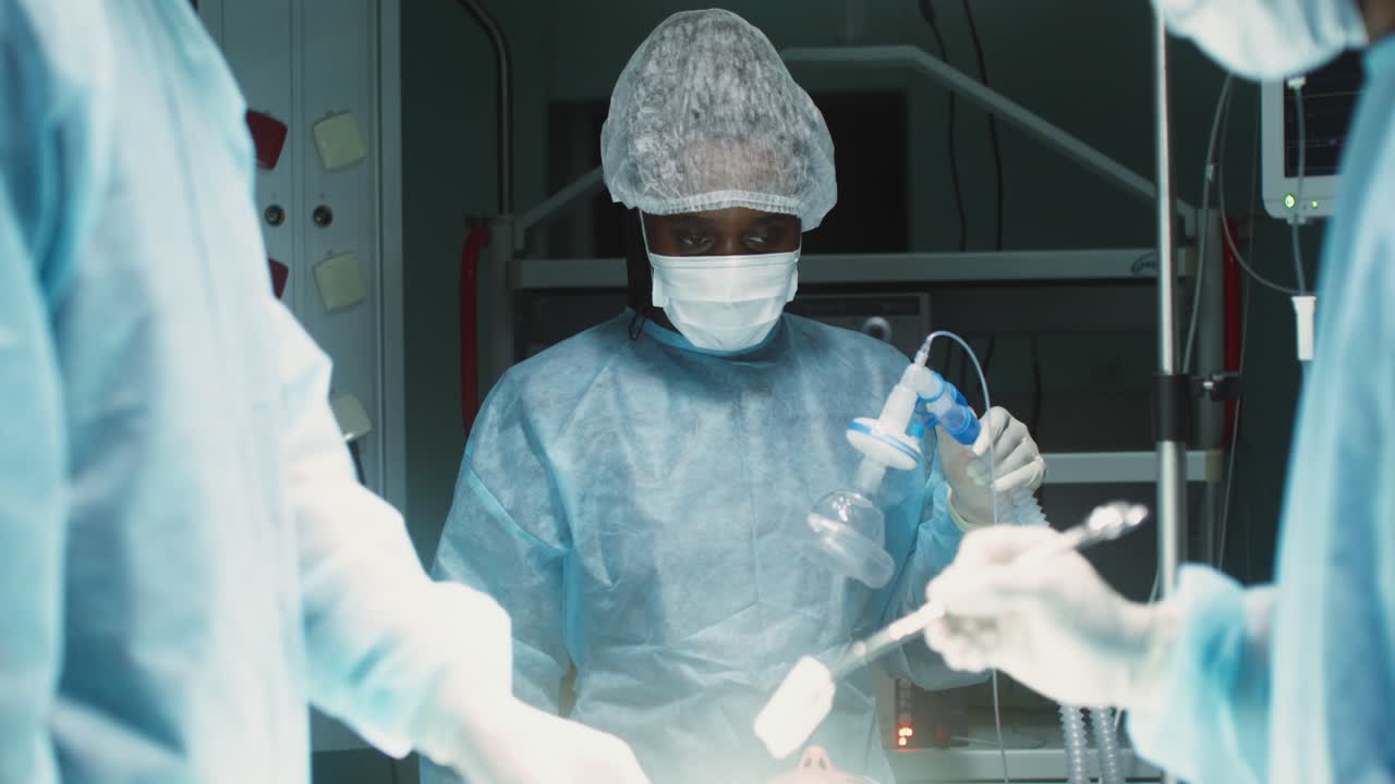 Surgical Procedure in an Operating Room