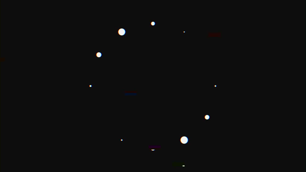 círculos glitchy abstractos