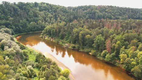 gauja, the most beautiful river in latvia