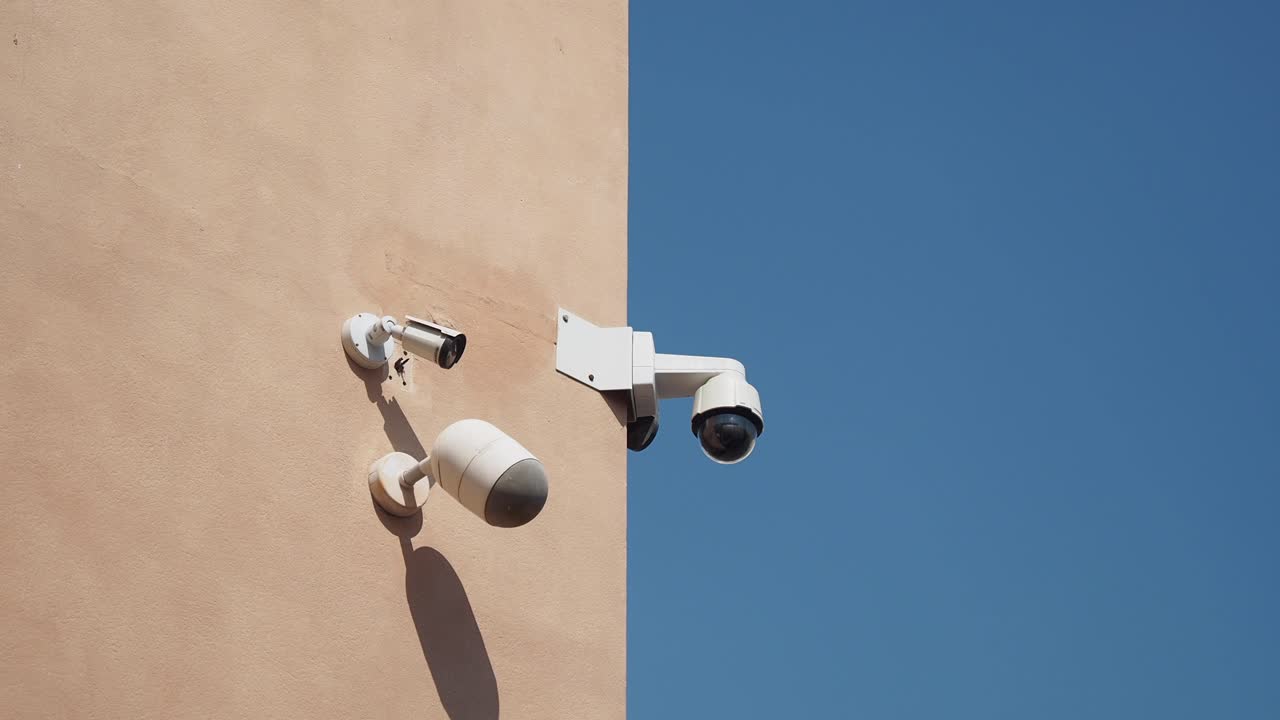 Security Cameras on a Building Wall
