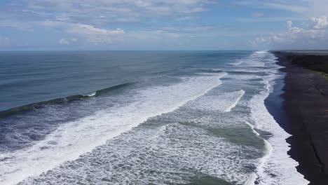 small wave, soft wave on sand beach for opening video, text space