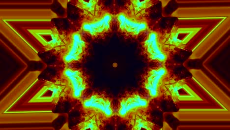 kaleidoscope art, fire, flames changing shapes