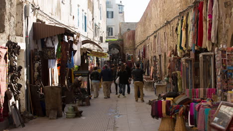 street scene in a moroccan souk