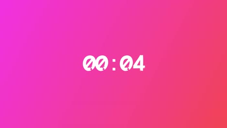 countdown from 10, pink background