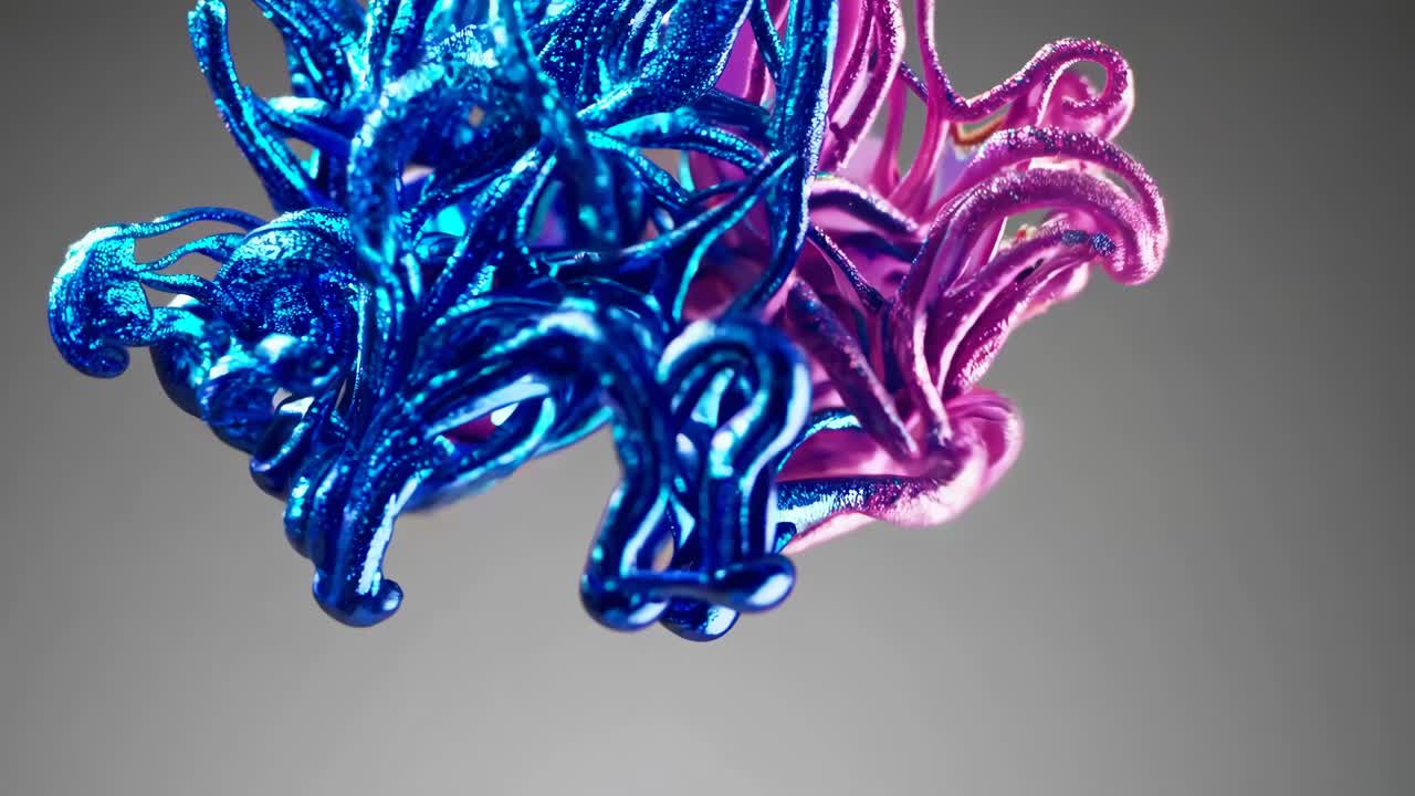 Abstract Liquid Paint Explosion