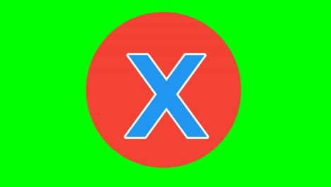 Alphabet-X-sign-symbol-Capital-letter-Animation-Motion-graphics-on-Green-Screen-for-video-elements