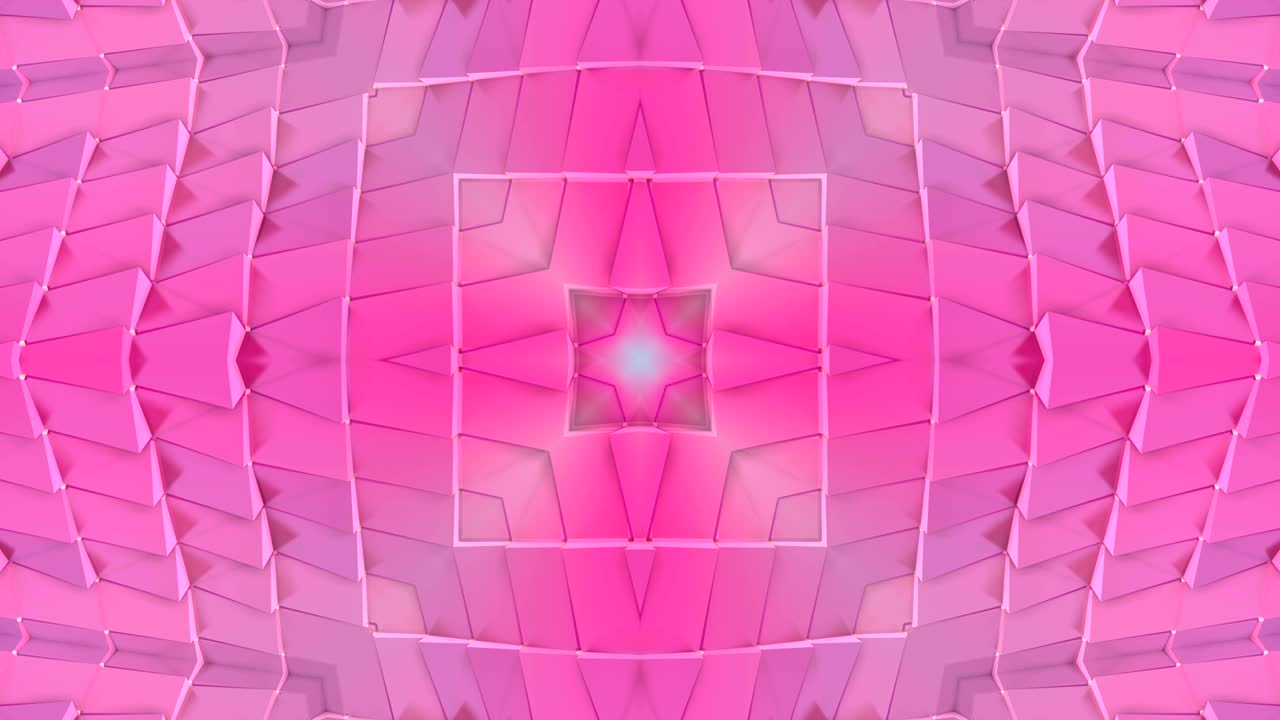 추상적인 간단한 3d 배경은 빨간색 보라색 그라디언트 색상으로, 현대적인 기하학적 배경이나 칼레도스코프 효과의 수학적 환경으로 낮은 폴리 스타일입니다.