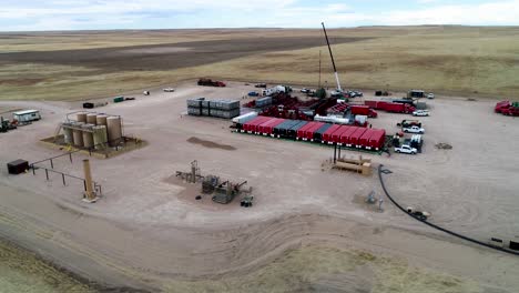 orbit of a fracking pad operating on the plains of eastern colorado 2021