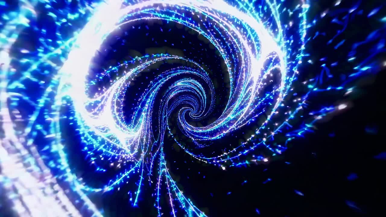 추상적인 반이는 나선형 터널