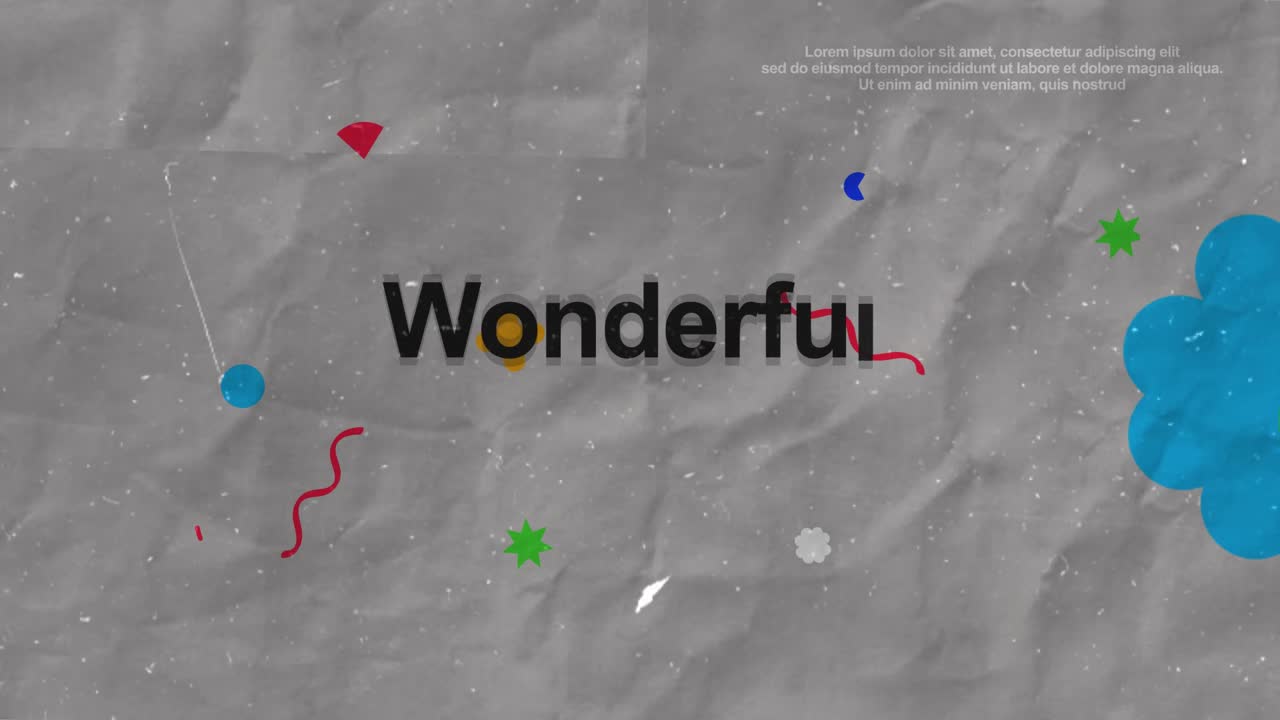 Abstract Graphic Design and Typography