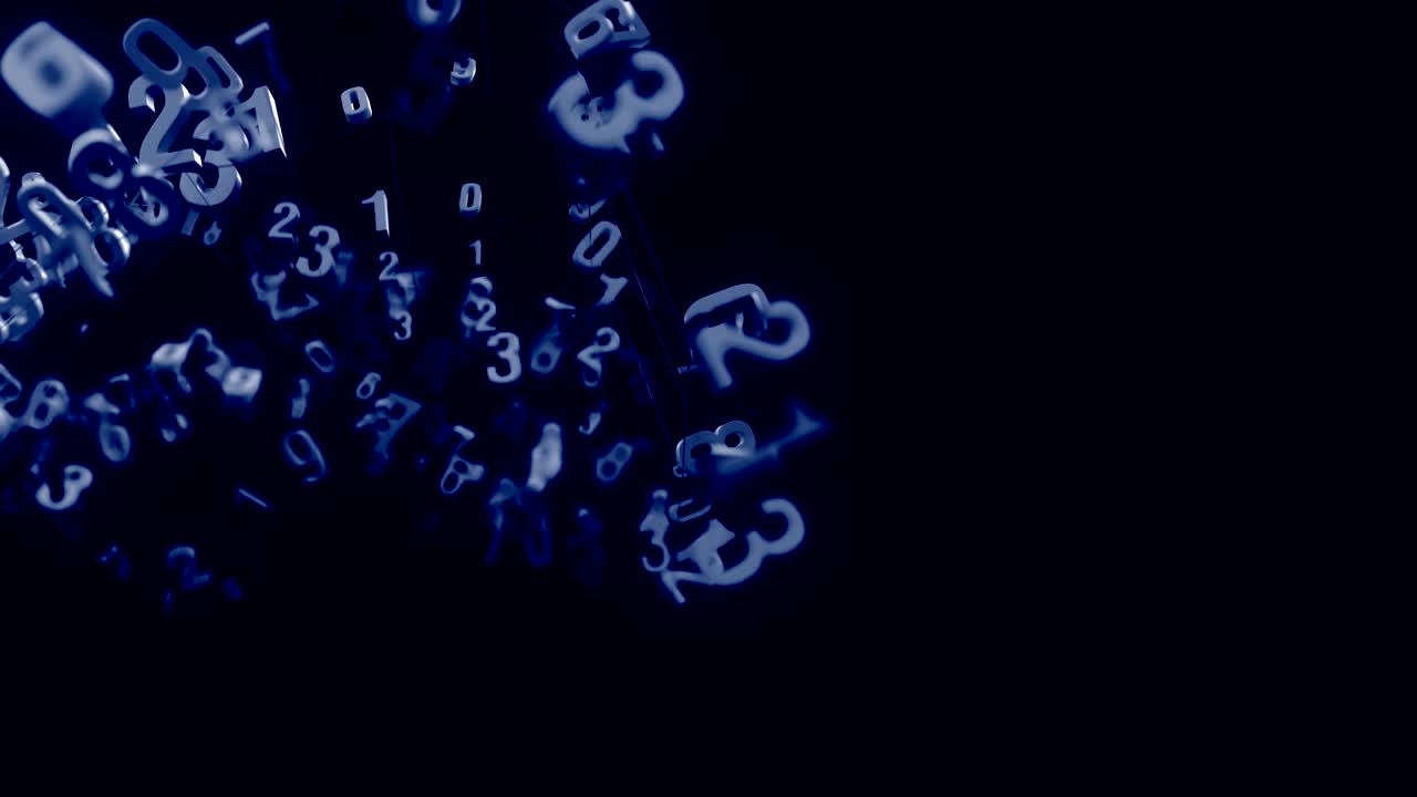 4k números aleatorios moviéndose en una malla.