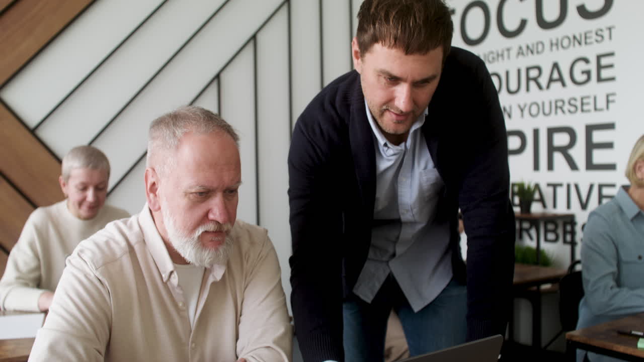 Adult students in classroom