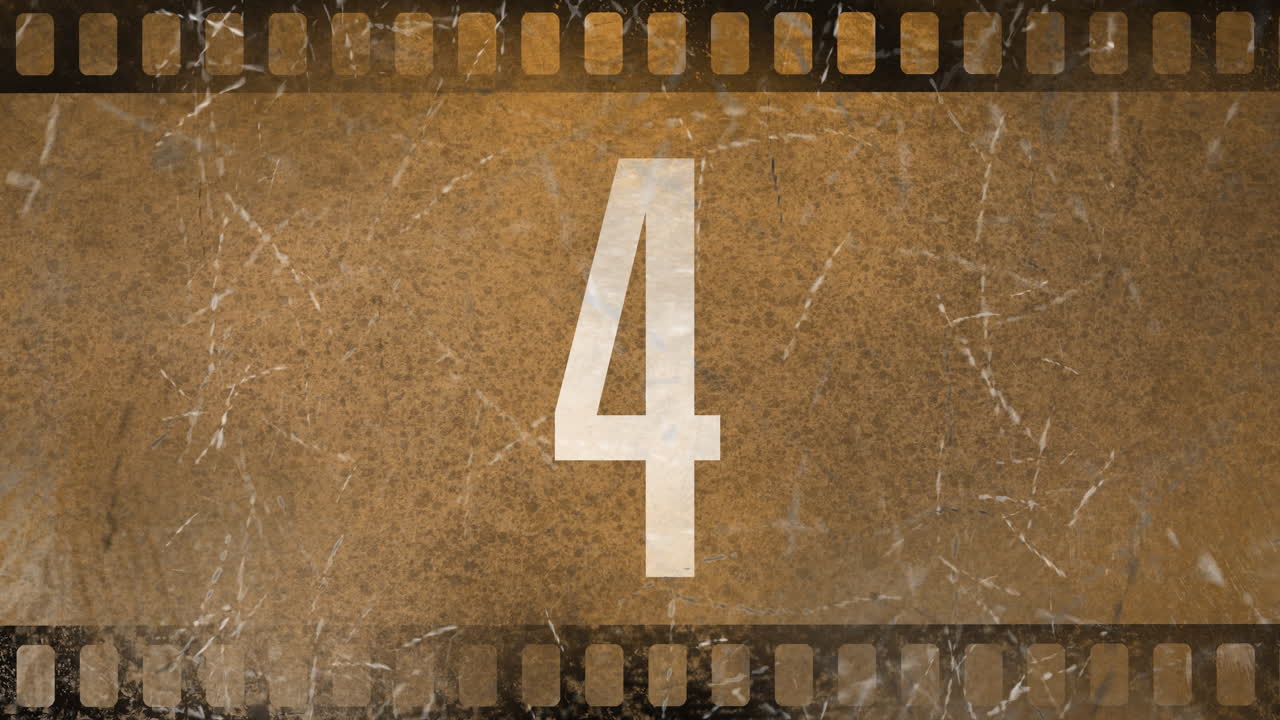 cuenta atrás de películas antiguas animación 4k