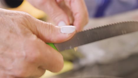 cocinar en casa - cortar espárragos en la cocina