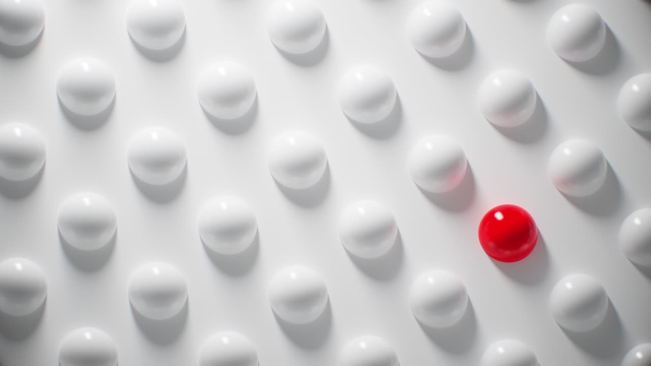 Abstract background for business presentation, spheres closeup stracture with unque element seamlees animation