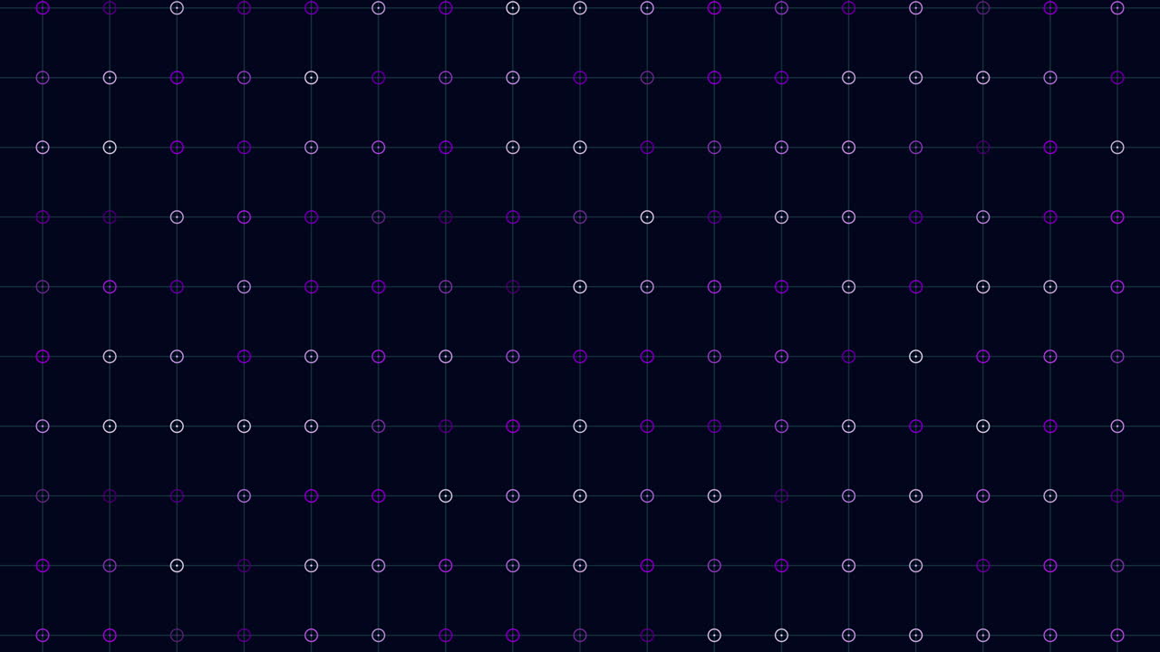 네온 반지를 가진 디지털 환상적인 기하학적 격자 패턴