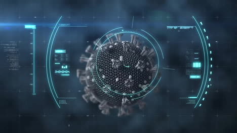 Animation-of-covid-19-virus-cell-and-data-processing