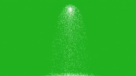 pouring stars on ground green screen motion graphics