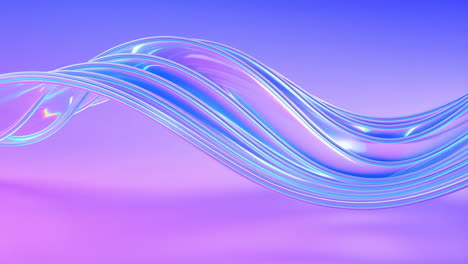 abstract iridescent wave on gradient background