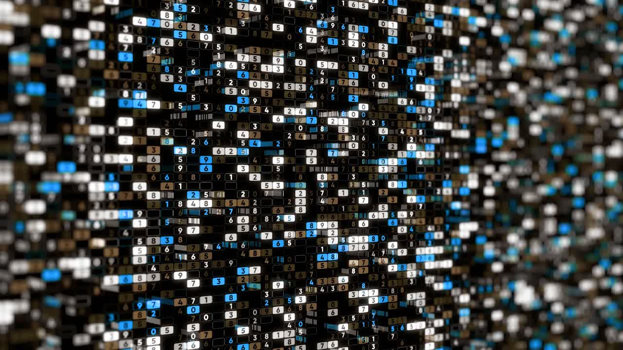 Abstract Digital Matrix Background