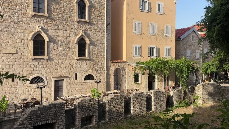 Budva Montenegro, città vecchia, paese balcanico, regione dei Balcani, Europa