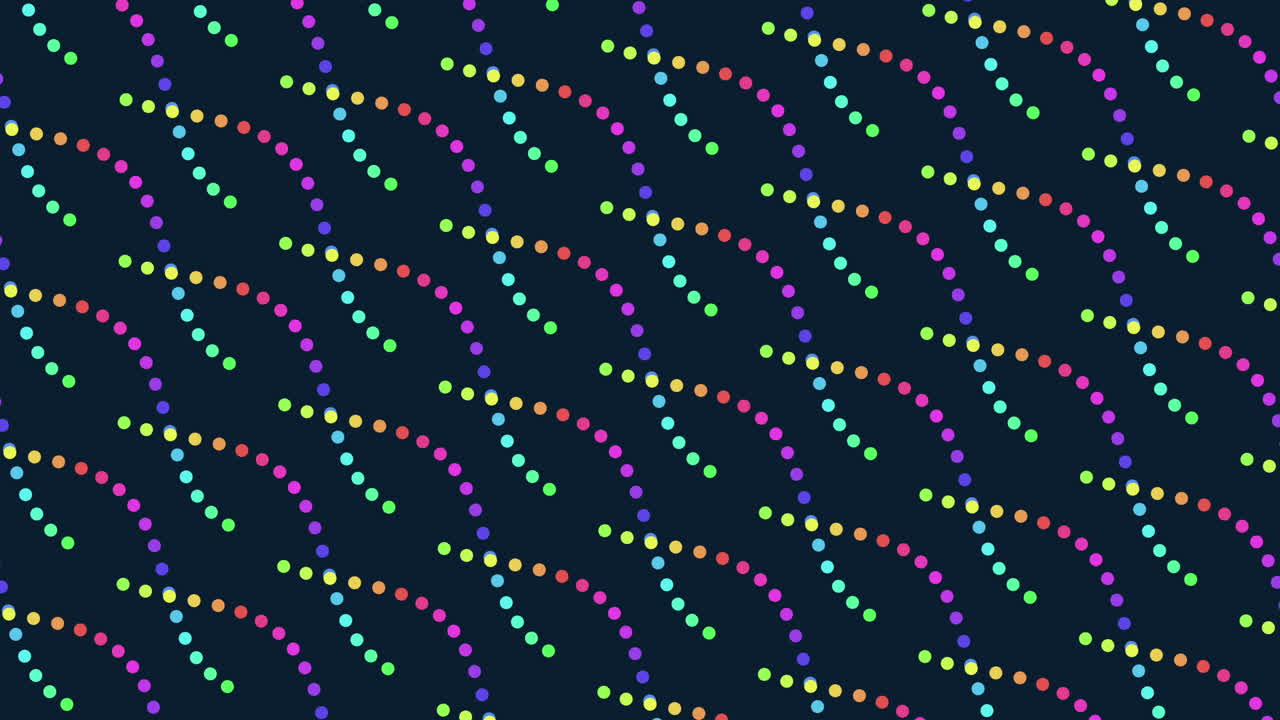 Onde colorate, motivo senza soluzione di continuità di punti multicolori