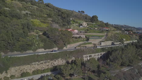 Car-passing-by-a-highway-road