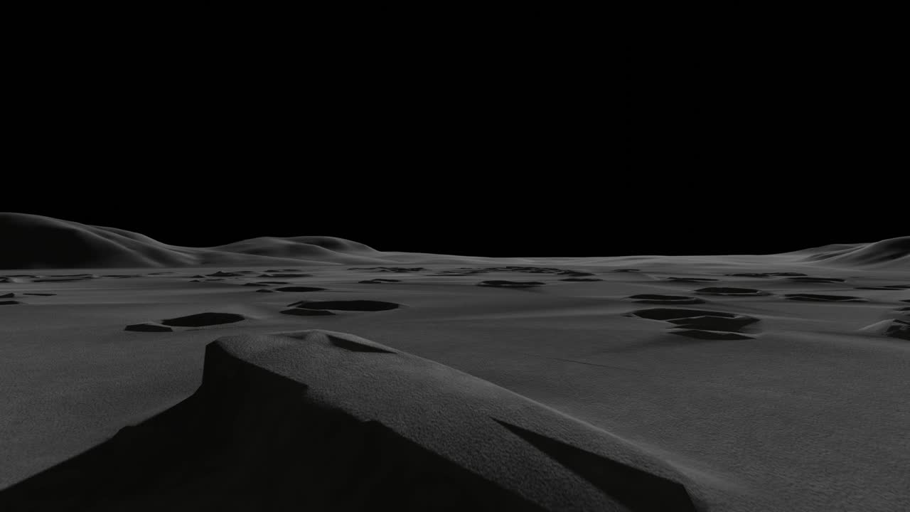 animación en 3d de la sonda espacial chandrayaan en la luna