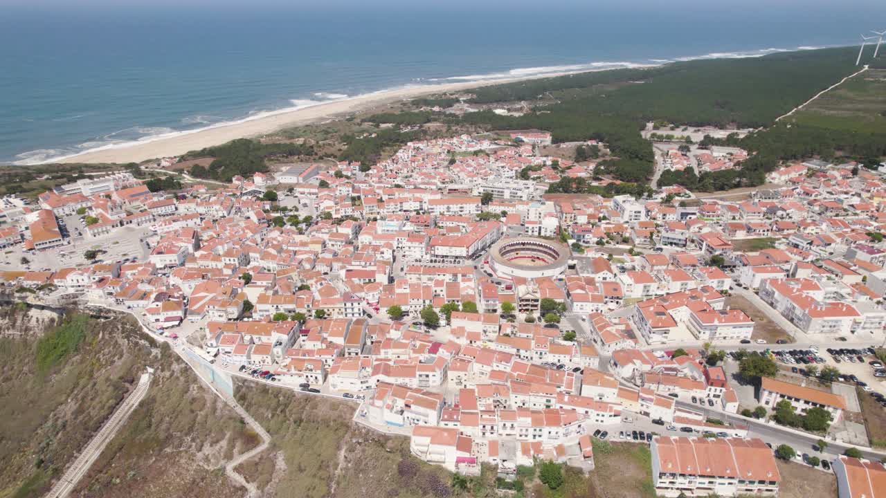 sitio, 나자레, 실버 코스트, 포르투갈의 언덕 꼭대기 옛 동네