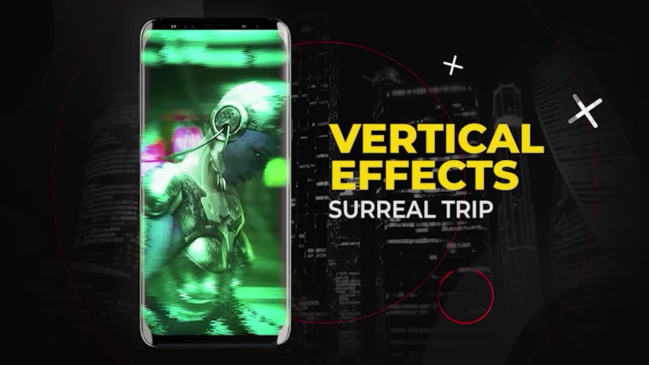 Effetti verticali surreali di interferenza