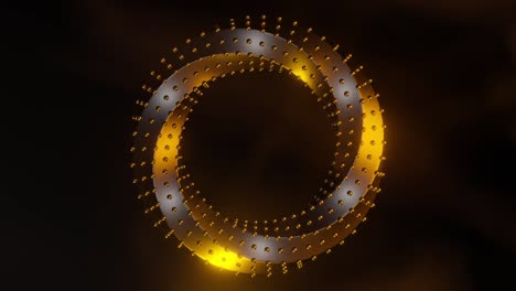 abstract gold circle