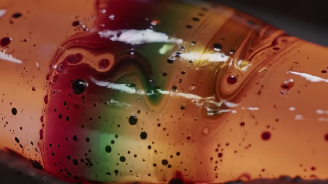 Abstract Marbled Liquid Art