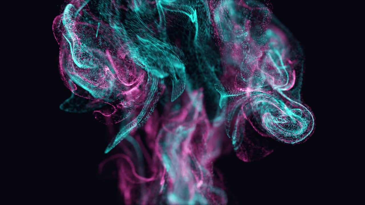 Fluid particles explosion. Colorful paint drops.