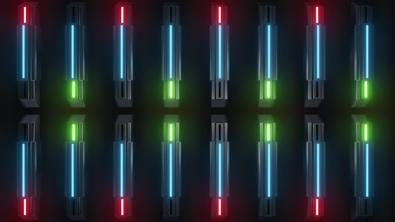 patrón geométrico de neón