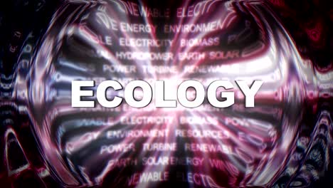 palabras clave de energía renovable animación de explosión, renderización, fondo, bucle