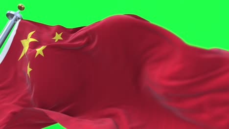 la bandera nacional de china volando en el viento