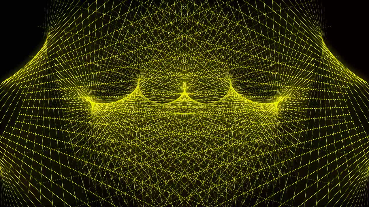 Yellow color Dot Shape Pattern animation motion graphics