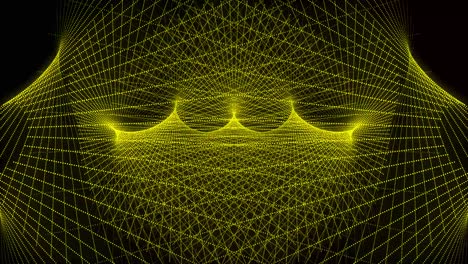 Yellow color Dot Shape Pattern animation motion graphics