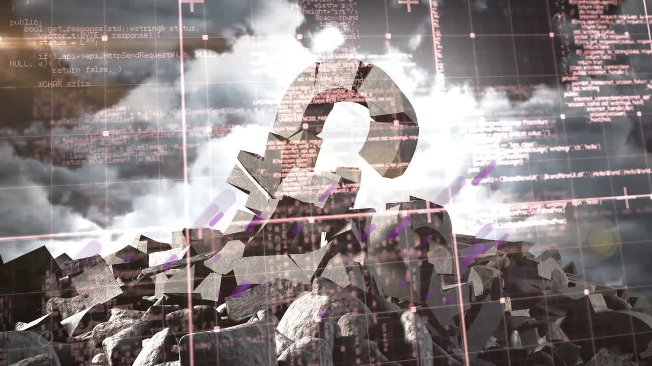 animación del procesamiento de datos en libras