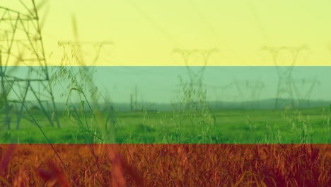 Animation-of-flag-of-lithuania-over-pylons