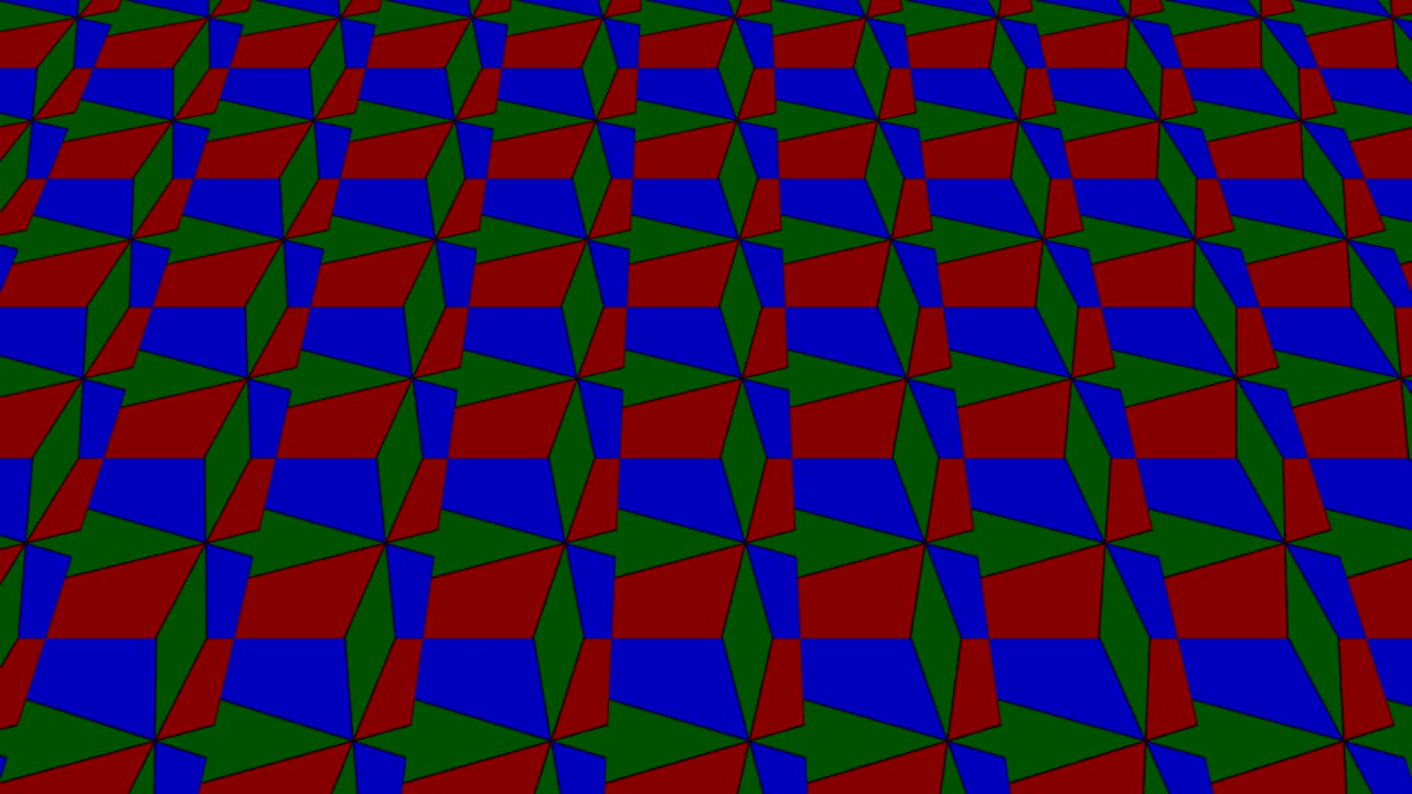 patrón de video gráfico con figuras geométricas que se inclina hacia arriba y se mueve.