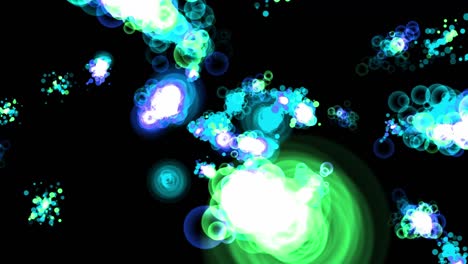 animación de partículas de forma de anillo gráficos de movimiento