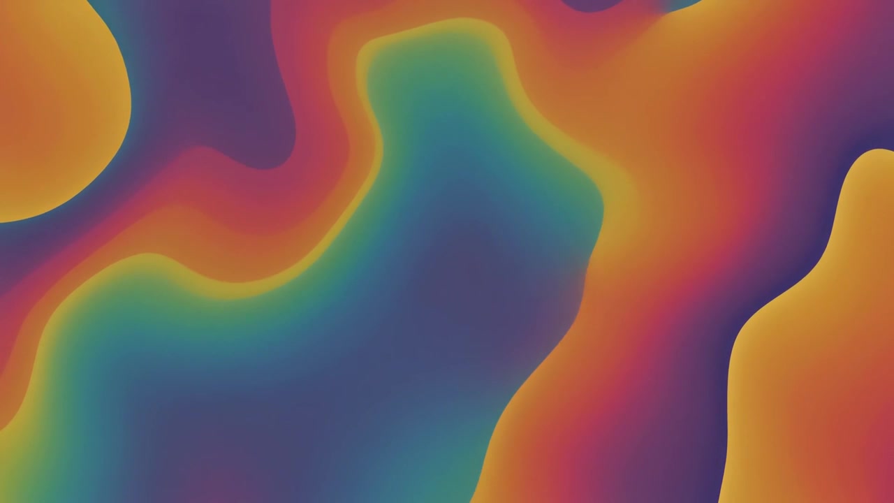 Abstract Liquid Gradient Motion Background with Fluid Shapes