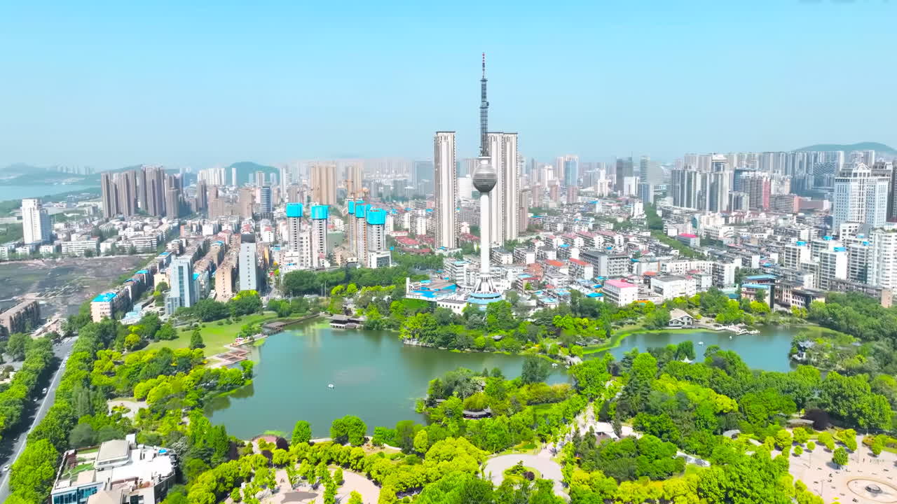 Modern city atmosphere Beijing financial center, international trade Center and business circle, Time-lapse high rise skyscrapers high landmark buildings sunrise scenery