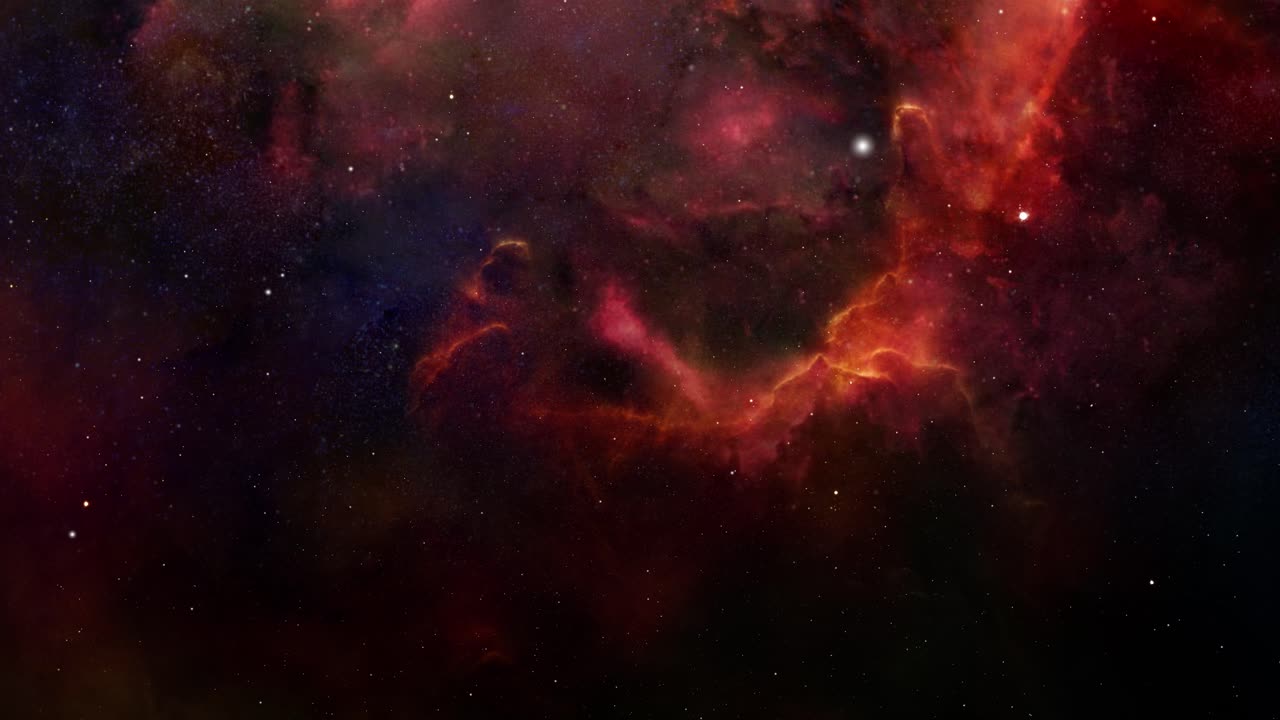 Небесное полотно из космических газов и звезд.