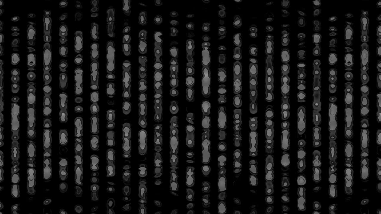 Monochrome vertical organic data stream lines