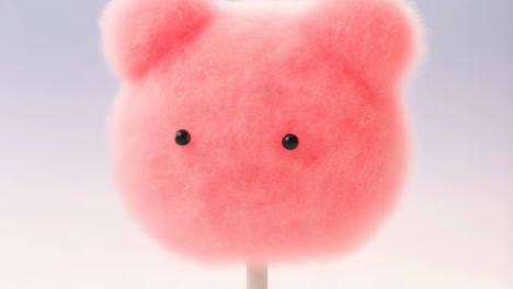 pink bear cotton candy