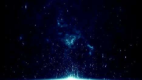 particles blue dust abstract light bokeh motion titles cinematic background loop