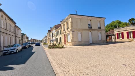 quiet street scene with historic buildings